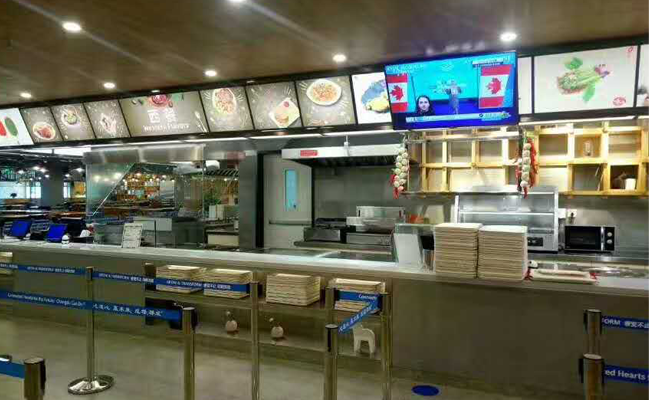 成都英特尔职工食堂麻豆91精品91久久久设备图片